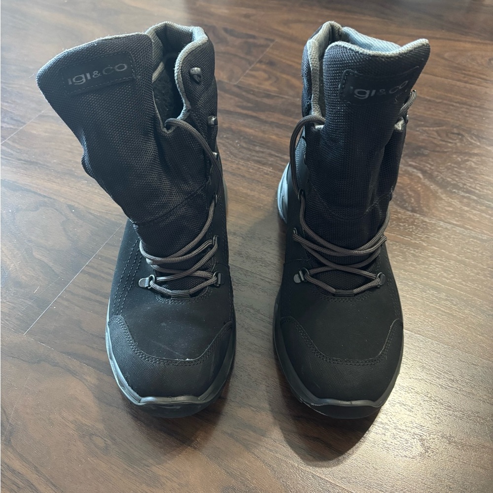 IGI&CO Black High-Top Sneakers